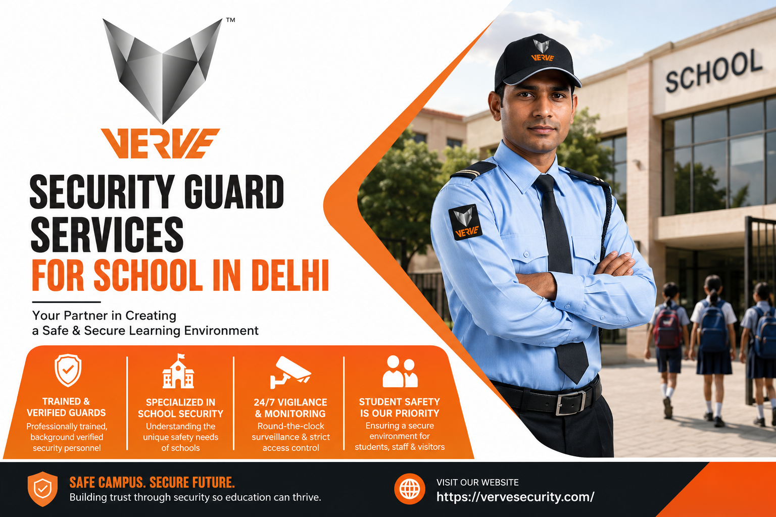 Security Guard Services for School in Delhi